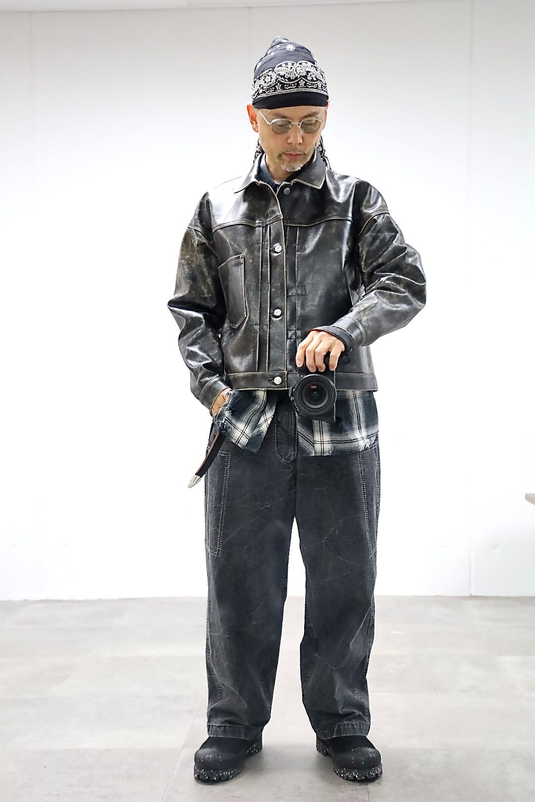 ©SAINT M×××××× セントマイケル 26SS BBJ_LEATHER JACKETスタイル