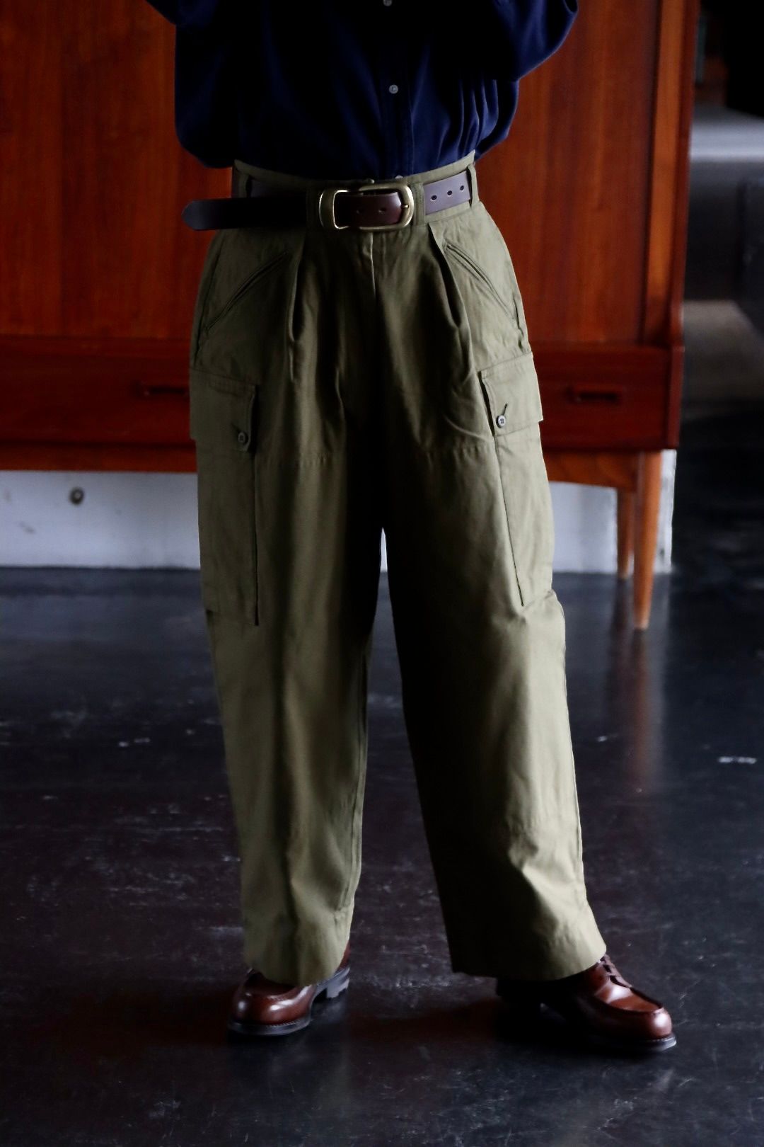 アプレッセ22FW MT Trooper Pants"OLIVE"スタイル