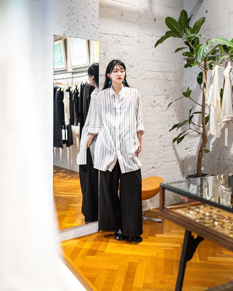 Yohji Yamamoto POUR HOMME 26SS シアーストライプ レギュラーカラーシャツ style 2026.05.03