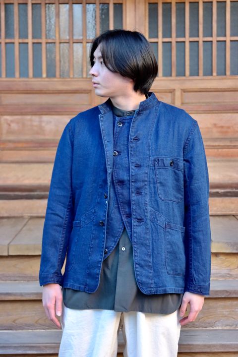 Ets.MATERIAUX 22SS French work jacket"BLUE"style