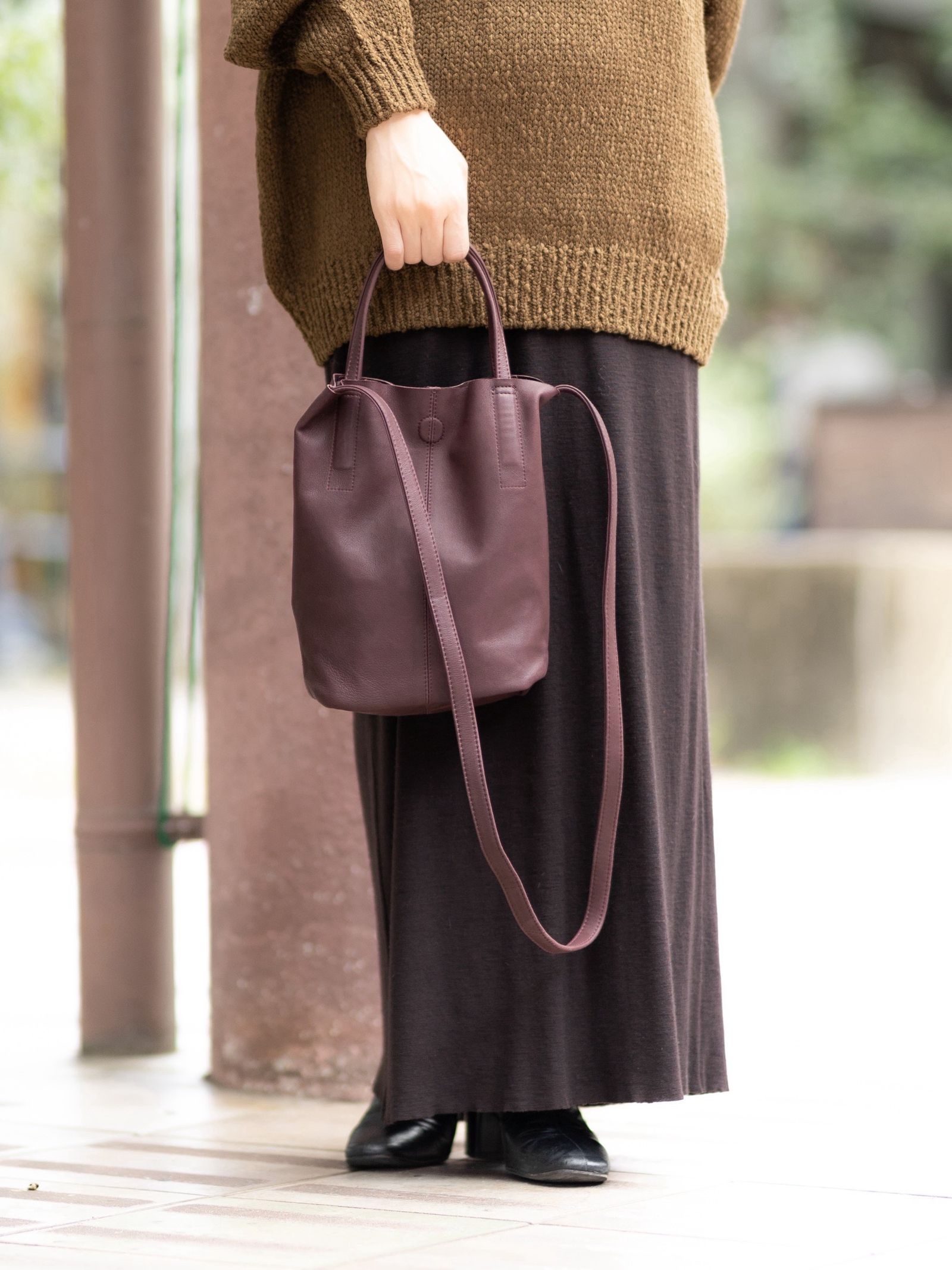 Morphée - Morphee / モルフェ 2WAY SMALL TOTE(SL-BRG)BURGUNDY☆新作