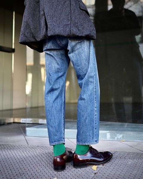 A.PRESSE アプレッセ 2024 Style1 Washed Denim Pantsスタイル