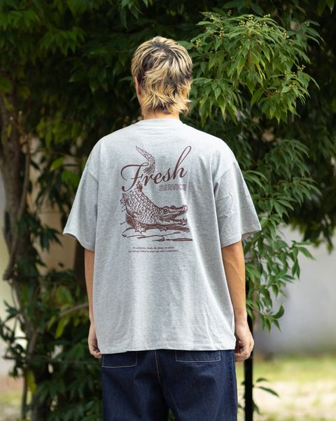 フレッシュサービス CORPORATE PRINTED S/S TEE "CROC"(FSC263-70138)H.GRAY☆7月25日(土)新作発売！