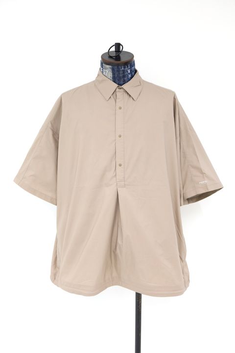 グラフペーパー 26SS PERTEX QUANTUM AIR S/S Pullover Shirt(GM261-50303)TAUPE☆3月28日(土)発売！