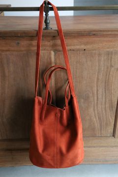Morphee / モルフェトートバッグ 3WAY MIDIUM TOTE(SHORT)SUEDE [TERACCOTTA]☆新作発売！