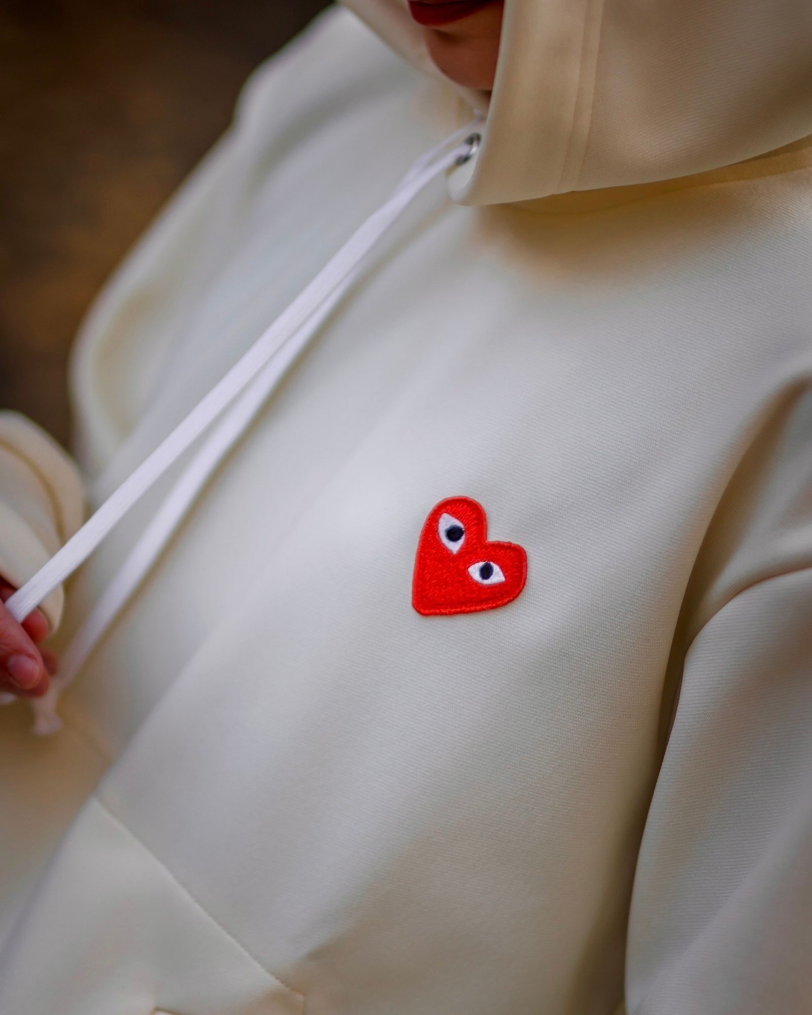 PLAY COMME des GARCONS 新作ワンポイントパーカー style.2024.12.6