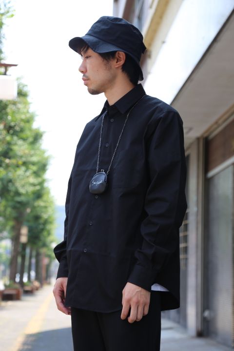 yohji yamamoto Y-CDM定番シャツ"BLACK"Style.2020.8.21.