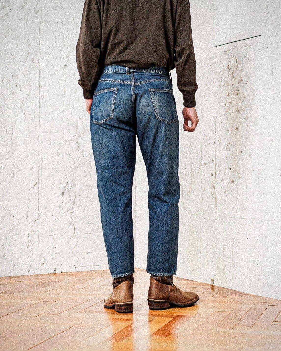 A.PRESSE - アプレッセ Washed Denim Wide Pants(AP-4001)ONE