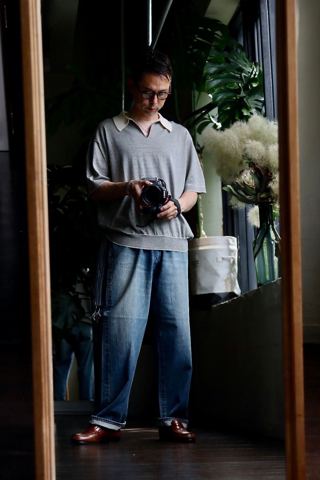 アプレッセ23AWデニム No.22 Washed Wide Denim Pants(23AAP-04-012K)INDIGO