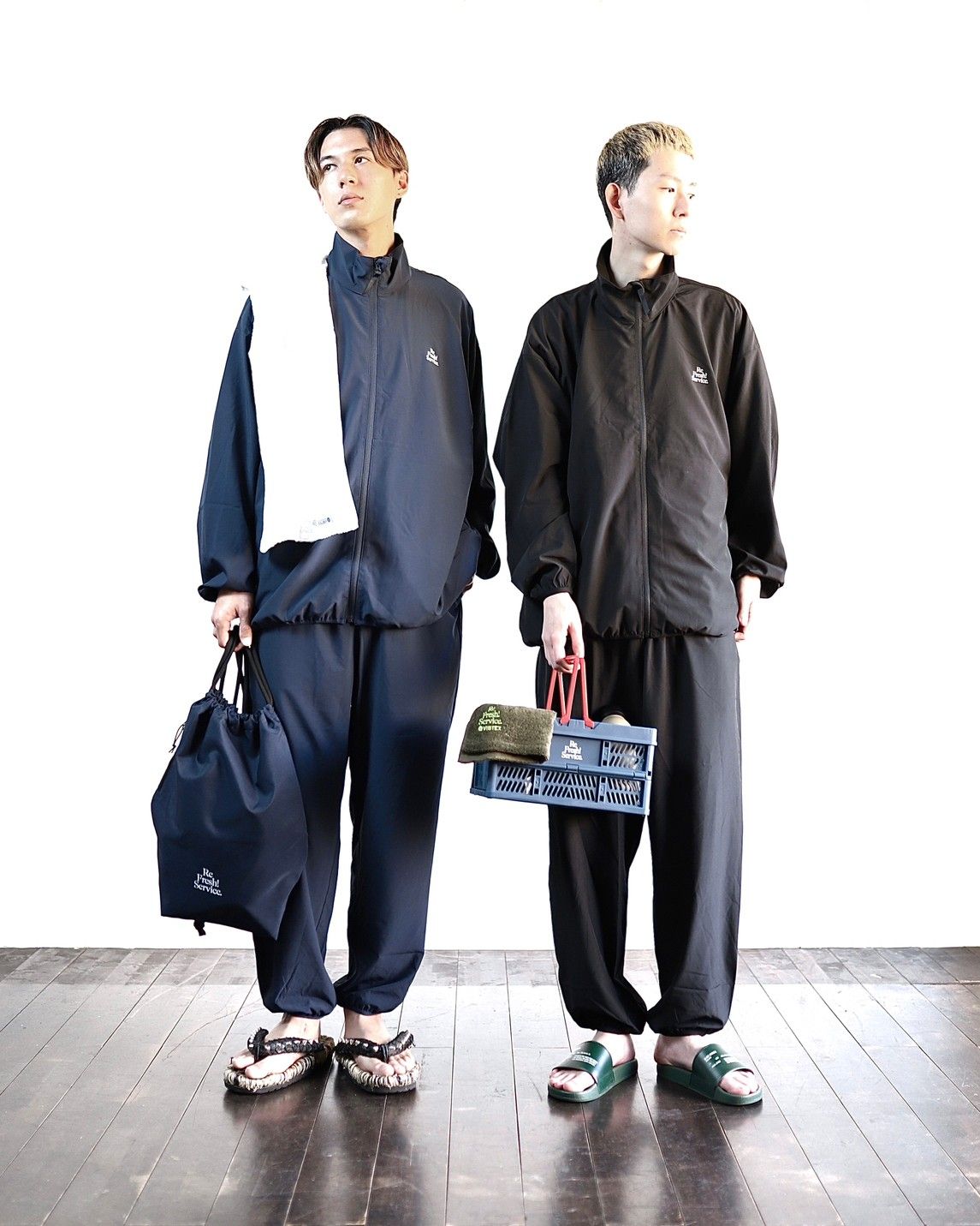 ReFresh!Service. “UTILITY PACKABLE SUIT”(FSW-23-ST_153)BLACK☆2024年3-4月再販予定！  - M