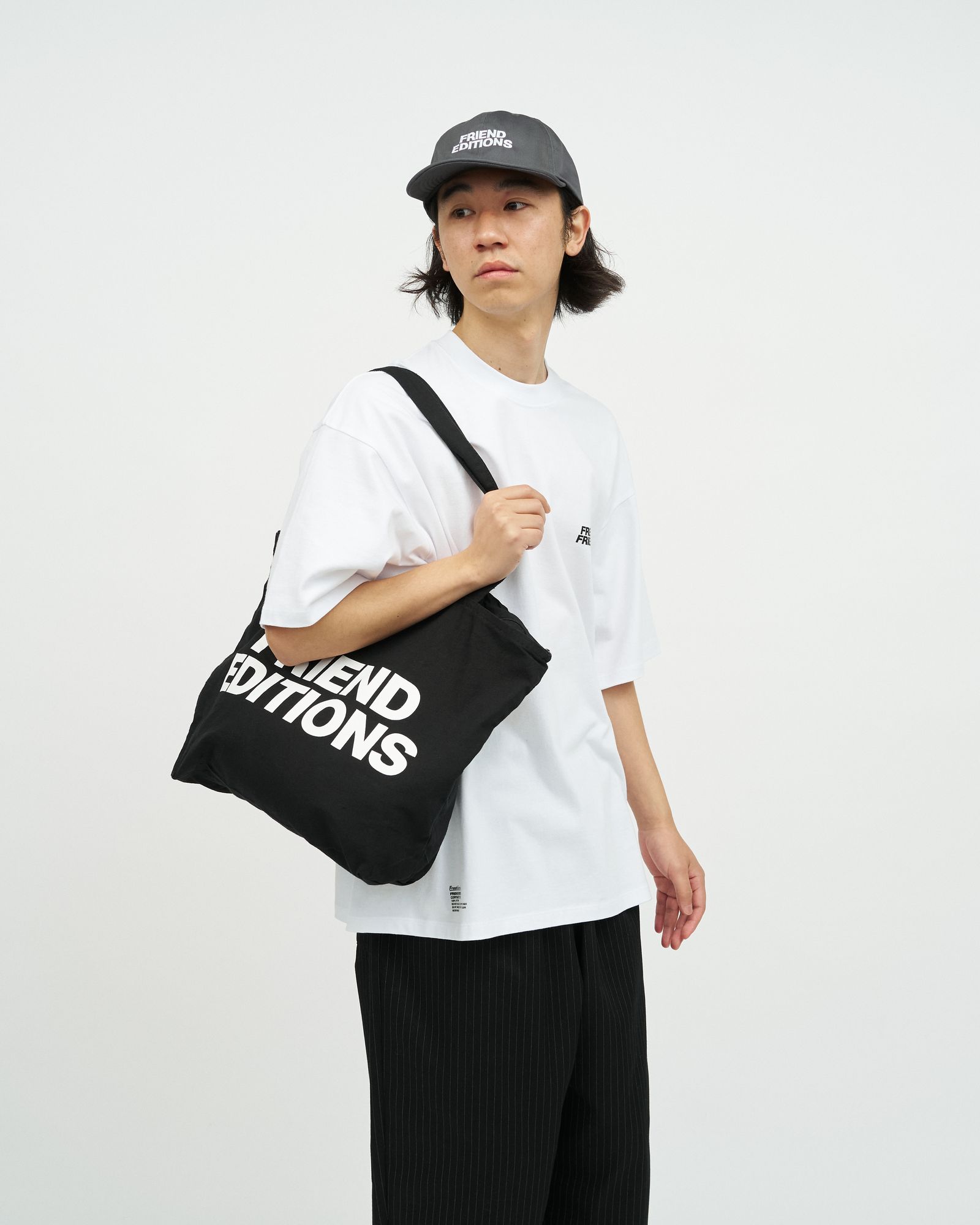 フレッシュサービス FRIEND EDITIONS CANVAS ZIP TOTE BAG(FSP261-90091FE)BLACK☆3月14日(土)発売！