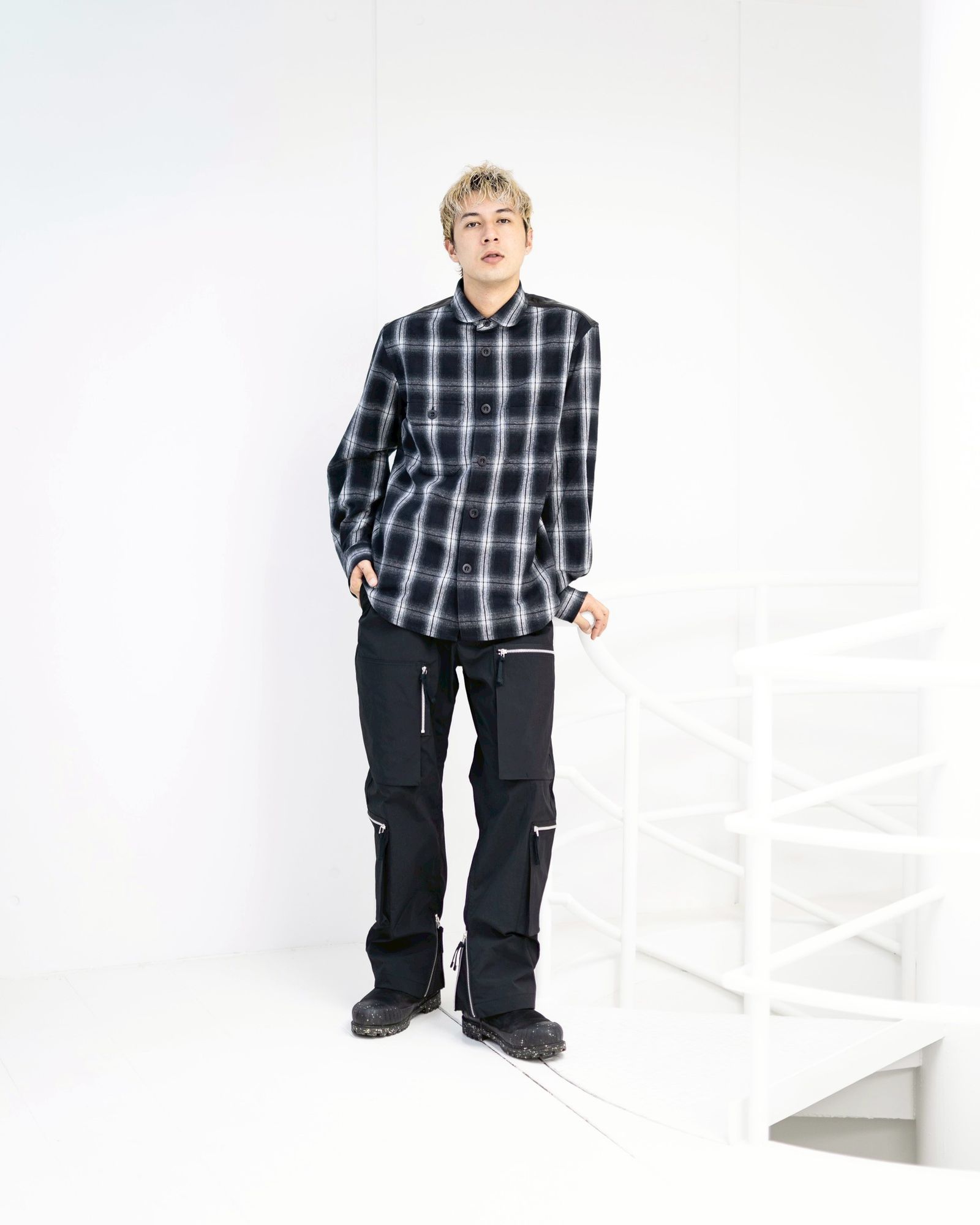 JUNYA WATANABE MAN 綿フランネルチェックコーデュロイレザーシャツ 11月1日(土)新作発売！