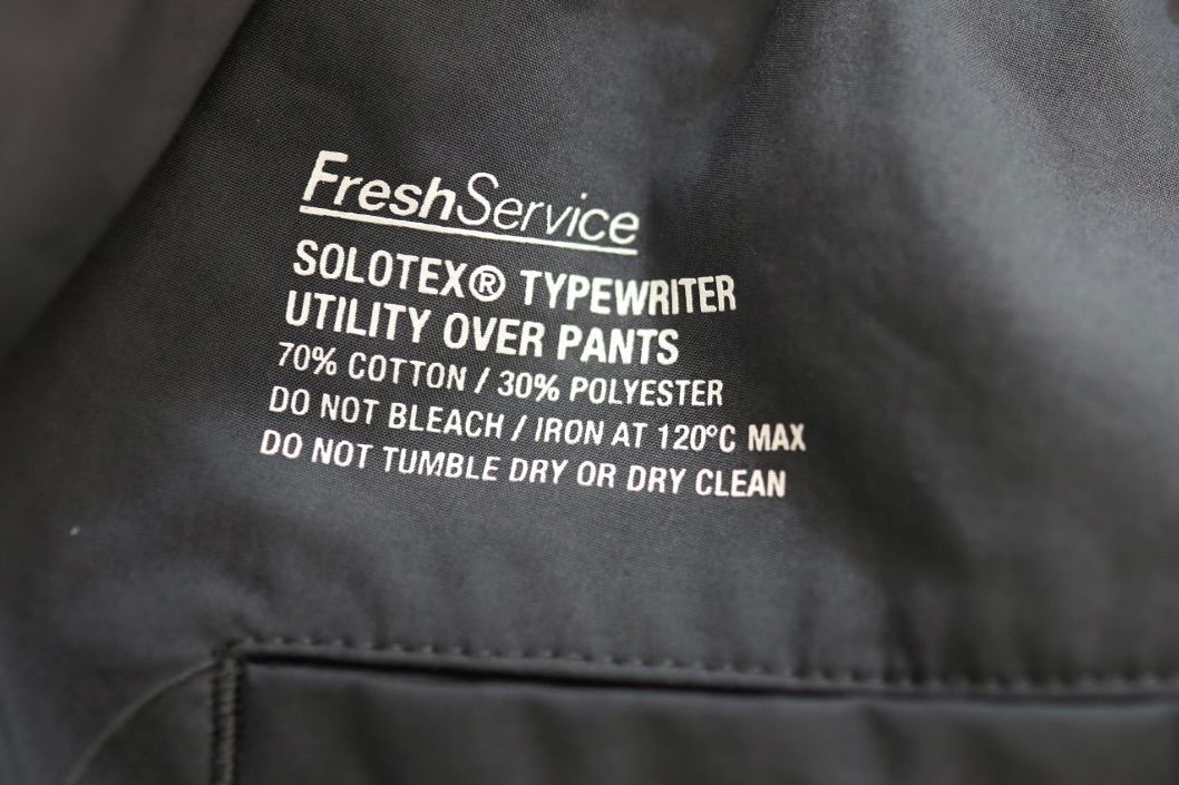 フレッシュサービス SOLOTEX® TYPEWRITER UTILITY OVER PANTS(FSC261-40204)GRAY★2月28日(土)発売