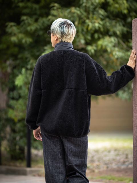 Graphpaper Wool Boa Zip-Up Blouson MARK STYLE