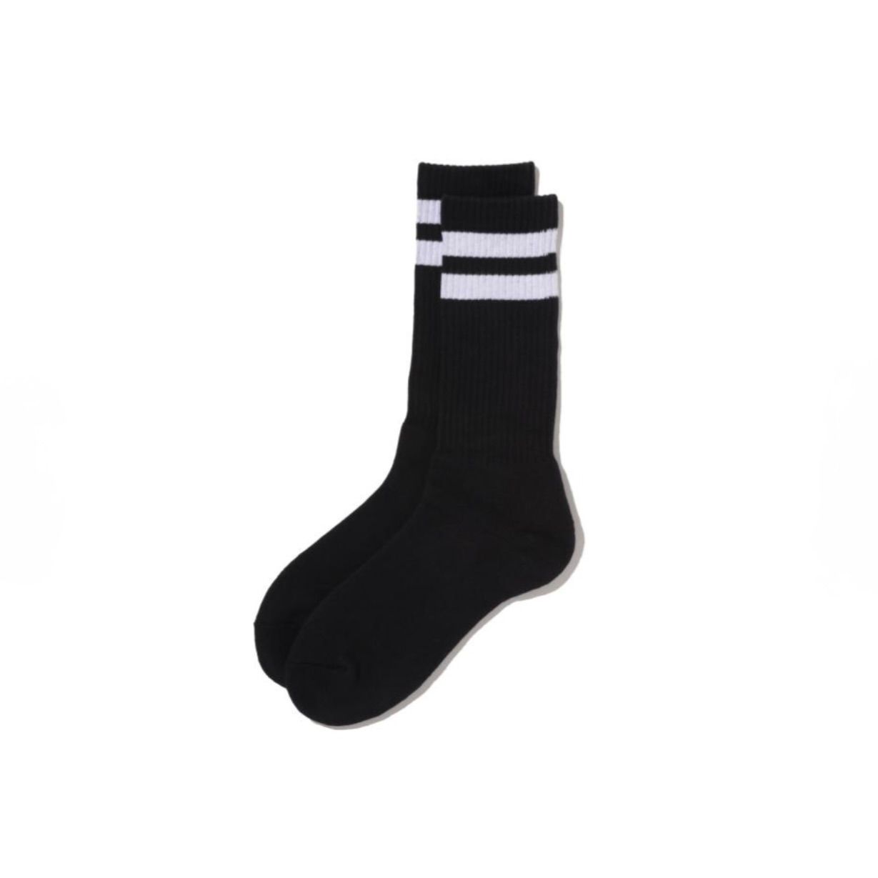 フレッシュサービスソックス 2-PACK LINE SHORT SOCKS (FSP262-90095B)BLACK x WHITE ☆5月9日(土)新作発売！