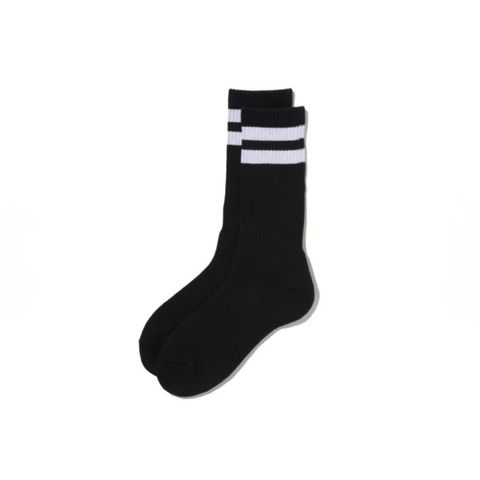 フレッシュサービスソックス 2-PACK LINE SHORT SOCKS (FSP262-90095B)BLACK x WHITE ☆5月9日(土)新作発売！