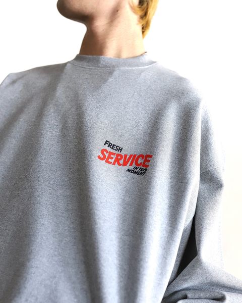 FreshService 24SS CORPORATE PRINTED CREW NECK SWEAT"All Day All Night" style 2024.3.8