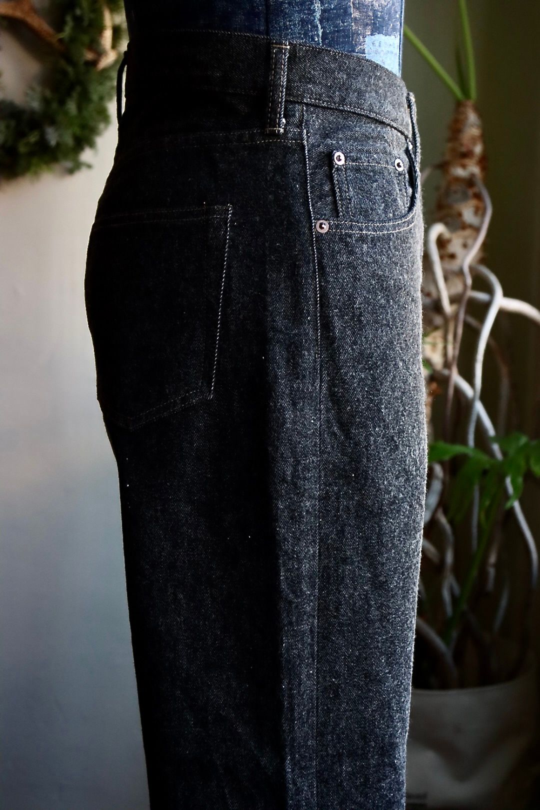 アプレッセ24SS Black Washed Denim Pants(24SAP-04-25H)BLACK