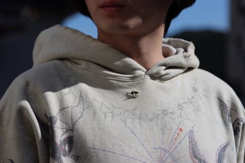 Saint Mxxxxxx × Dr.Wooコラボフーディーstyle.