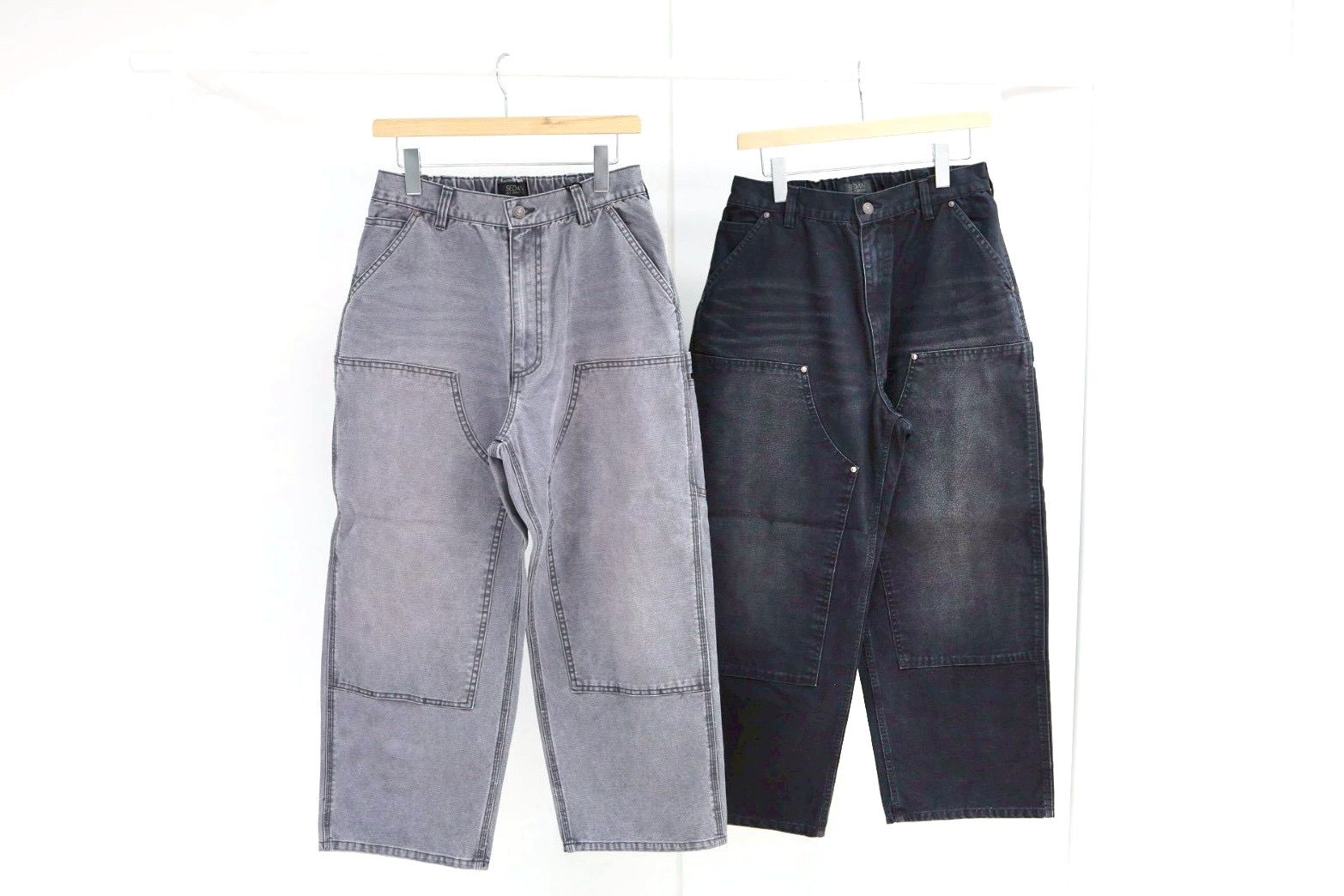セダンオールパーパス 26SS Vintage Washed Double Knee Pants(SD26S-PT04)Black☆3月7日(土)発売！