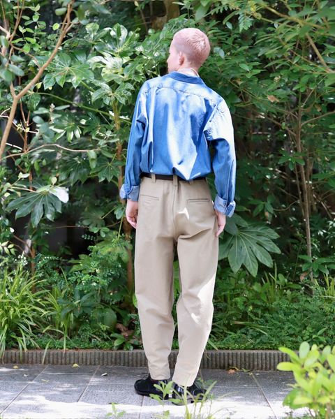 A.PRESSE アプレッセ 23AW Washed Denim shirtスタイル