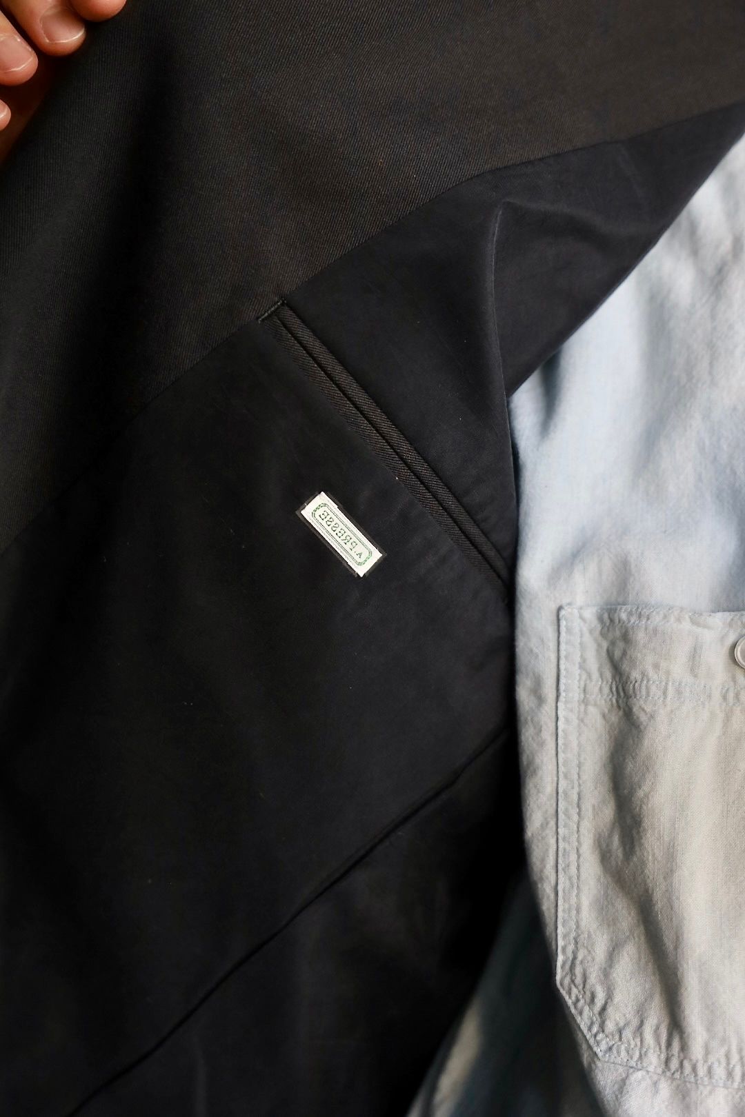 アプレッセ 2025 STYLE2  Washed Silk Jacket(25AAP-01-35)CHARCOAL