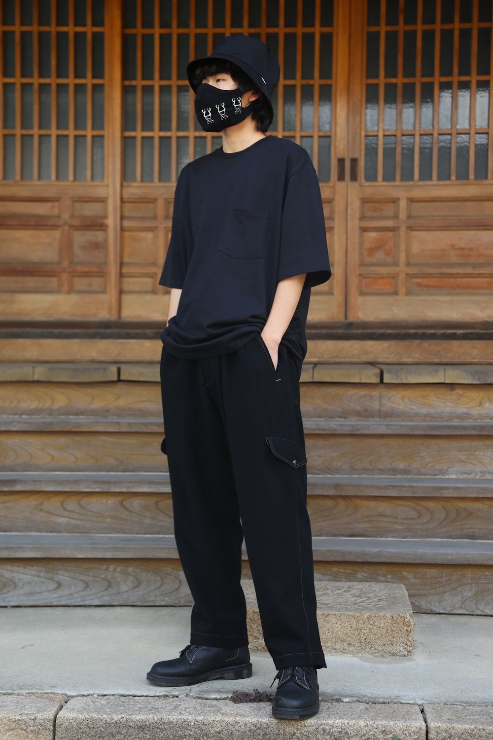 Yohji Yamamoto 21AW Y-ホック付きPフラノ PANTS(HX-P32-118) style