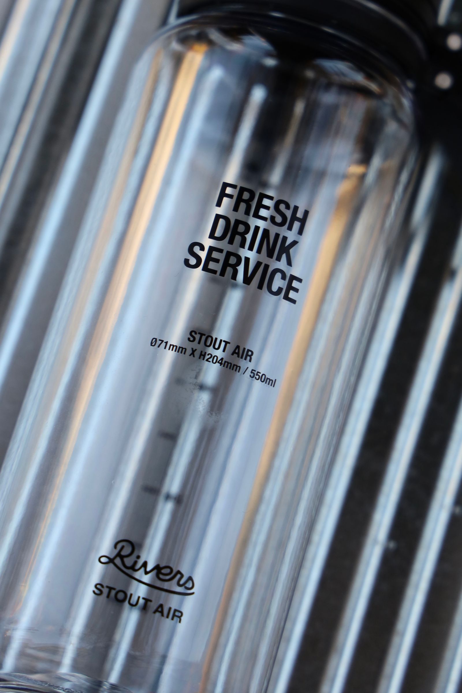 フレッシュサービス ボトル RIVERS × FreshService STOUT AIR 550(FDS251-99066)CLEAR