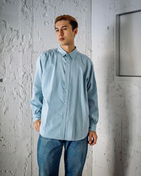 A.PRESSE Double Weave Twill Regular Collar Shirt 1月11日(土)新作発売！