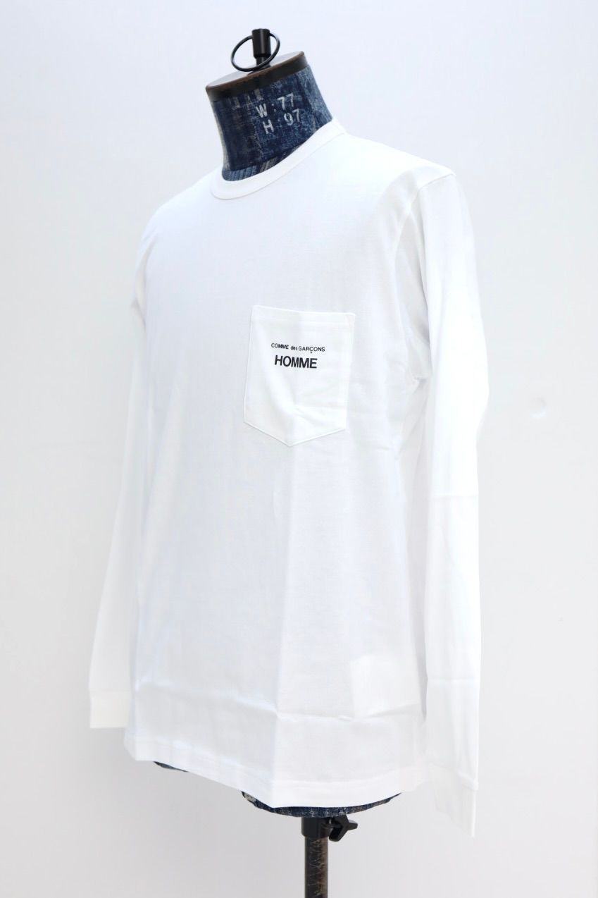 コムデギャルソンオム ロングスリーブTシャツ(HQ-T102-051)WHITE☆2月6日(金)発売！