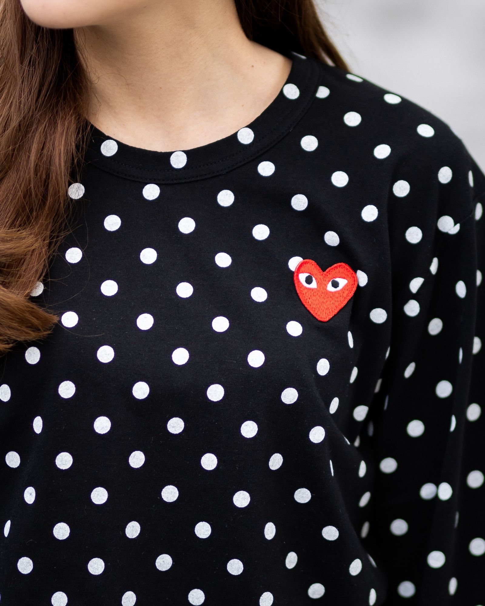 PLAY COMME des GARCONS 新作ドットロングスリーブTシャツ style.2026.6.8