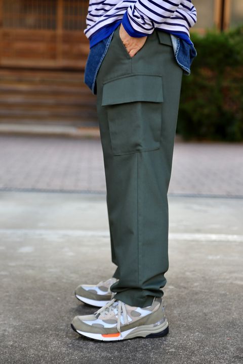 Graphpaper Wooly Cotton Easy Military Pants style.2021.2.21.