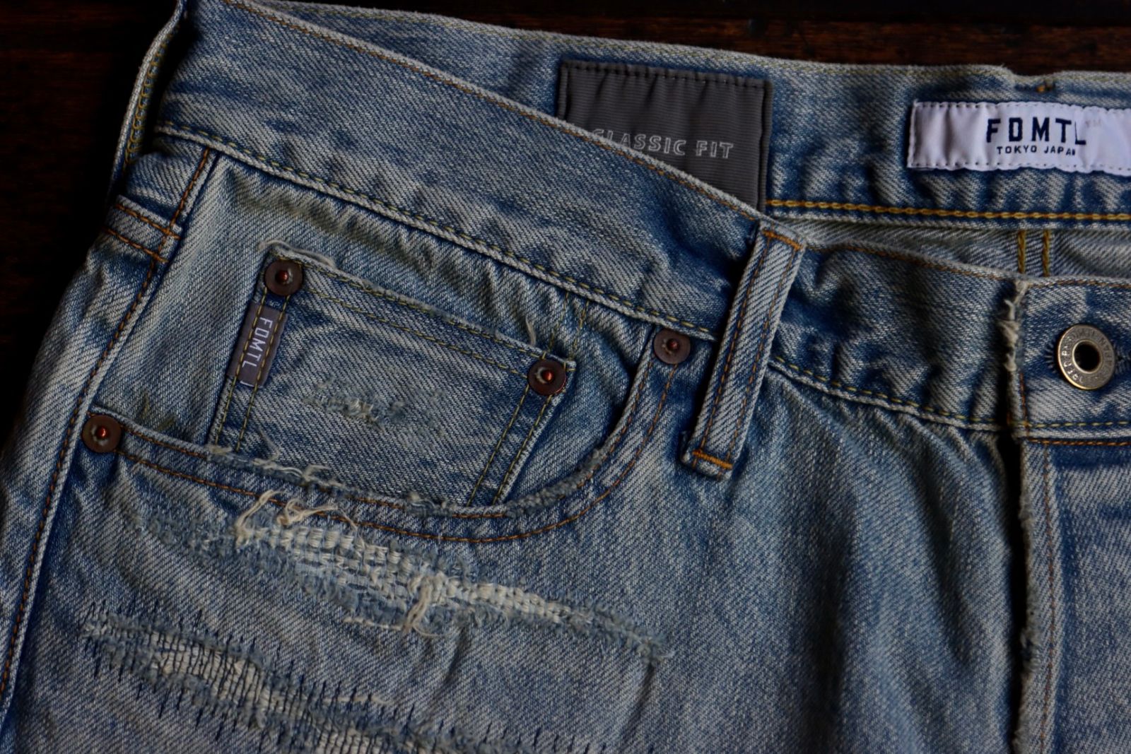 ファンダメンタル デニムCLASSIC STRAIGHT DENIM CS113(FA24MG113)INDIGO