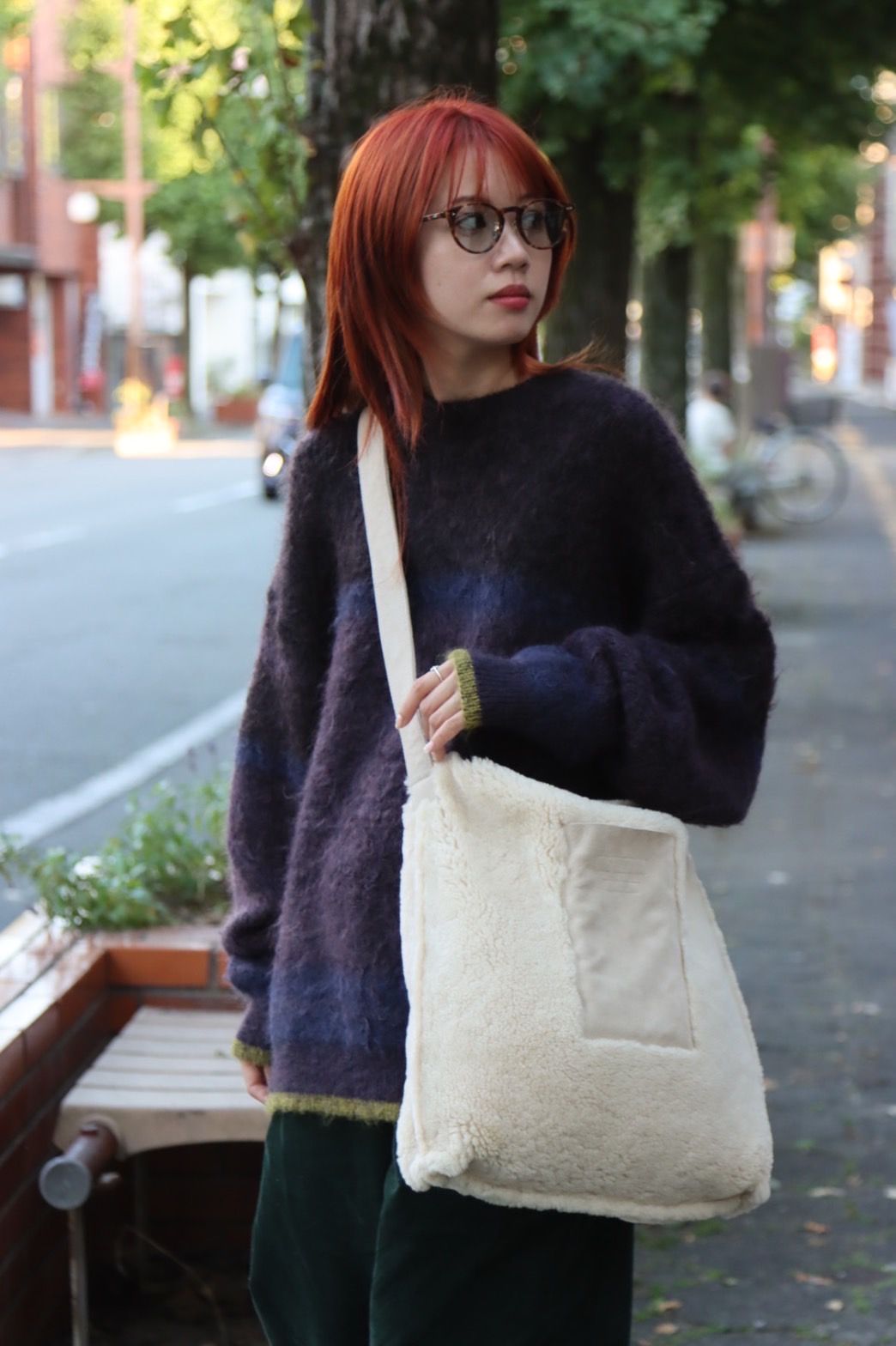 ヨーク22AW REVERSIBLE MOUTON BAG(YK22AW0400A)BEIGE※10月1日(土)発売