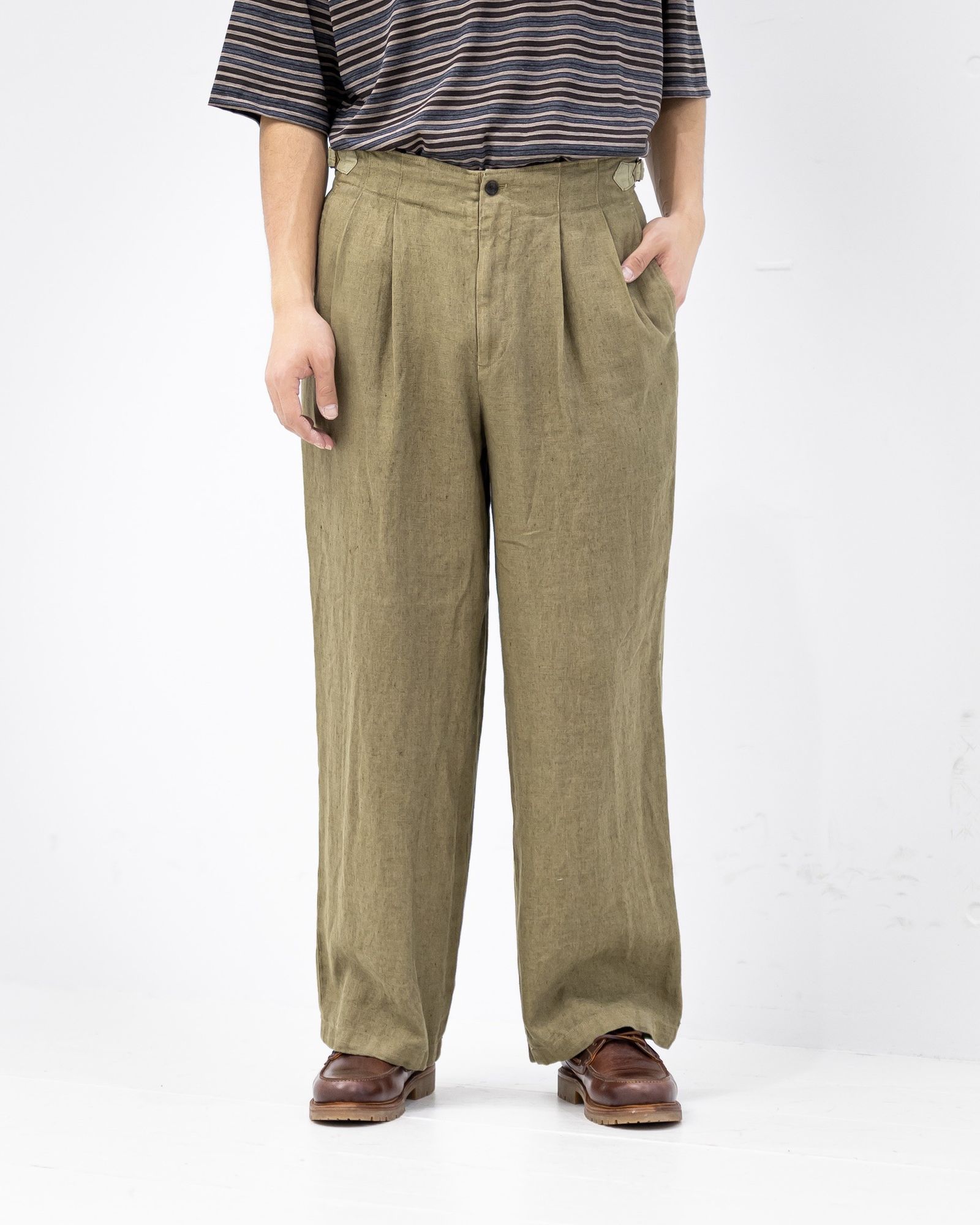 marka 26SS TWO TUCK MILITARY TROUSERS(M26A19PT02C)KHAKI BEIGE,☆新作発売！