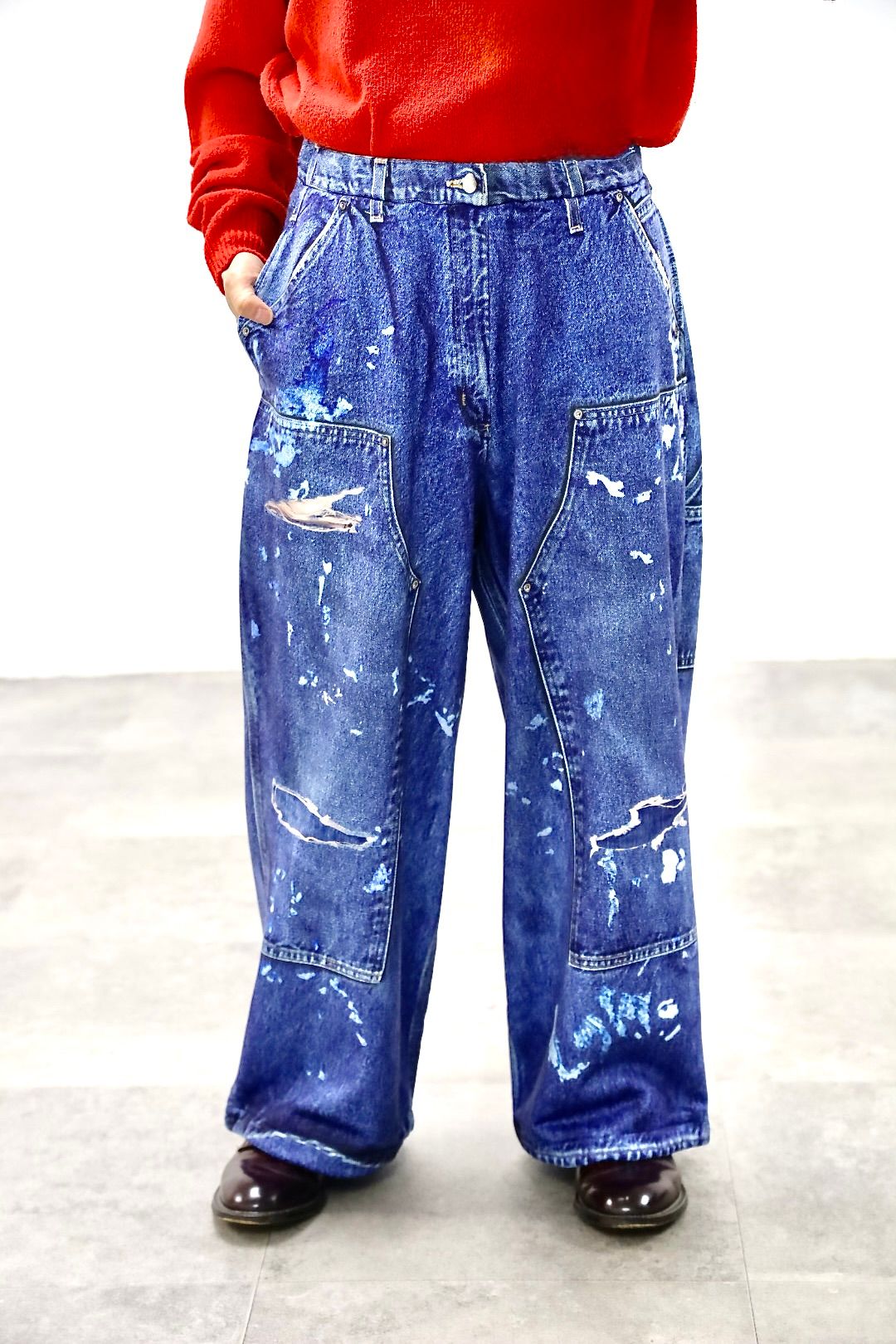 TALKING ABOUT THE ABSTRACTION PRINT DUCK WIDE PT"DENIM"スタイル20260118