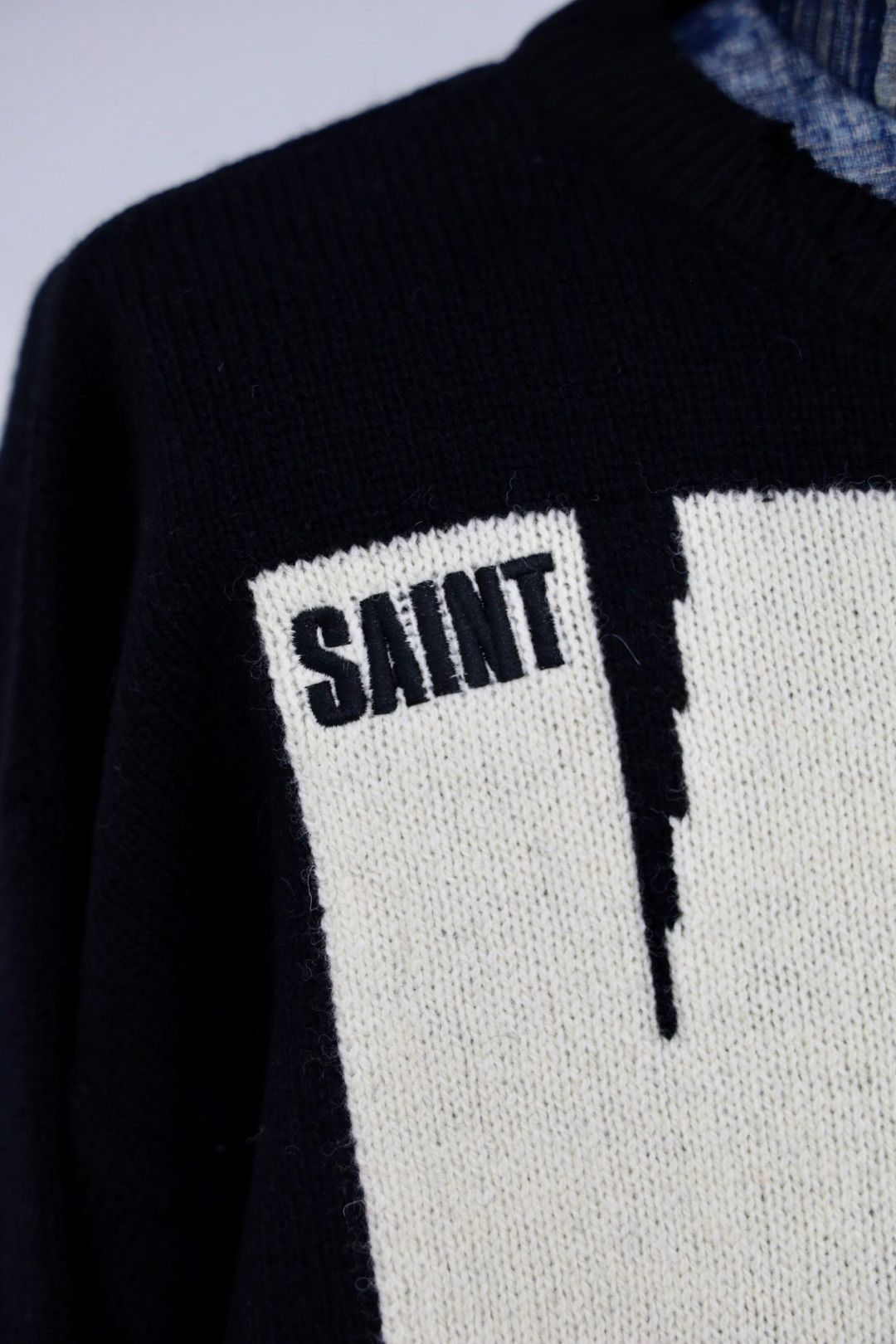 セントマイケル KLF_CREW NECK KNIT/KLF/BLACK(SM-HR1-0000-C08)☆10月25日(土)発売！