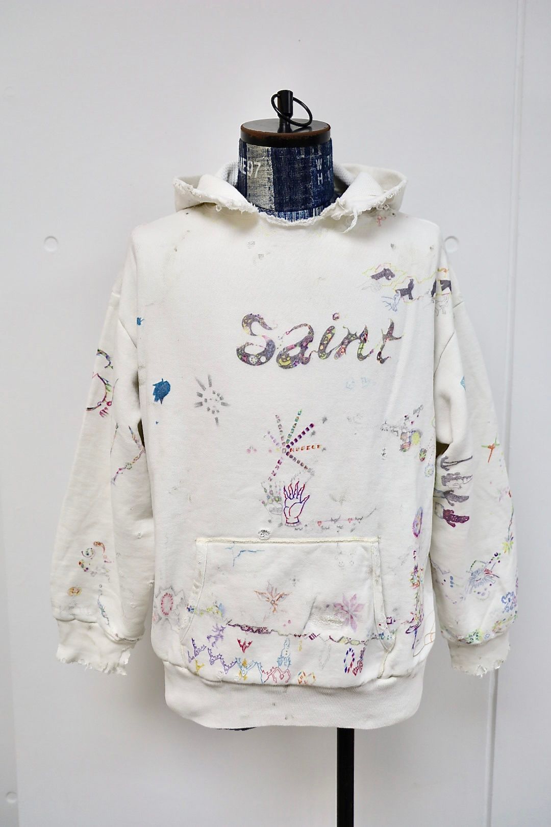 セントマイケル 26SS COCO_DOUBLE FACE HOODIE (SM-MK8-0000-C17)WHITE☆2月21日(土)10:00発売！