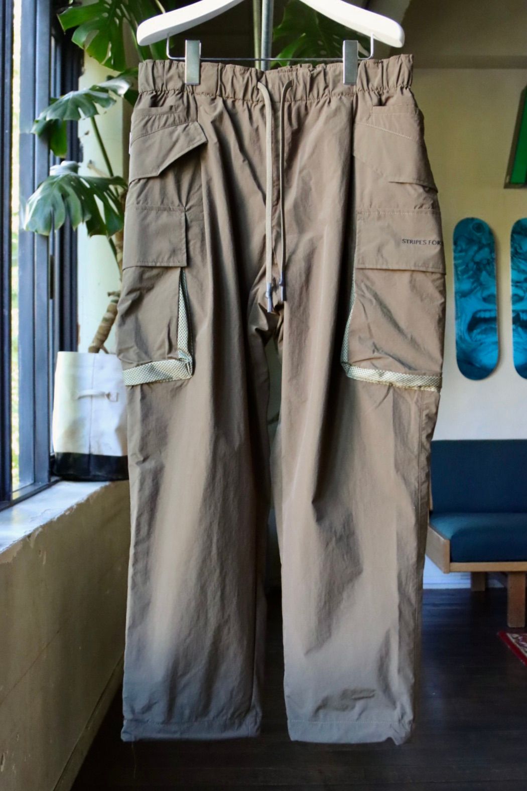 S.F.C エスエフシー23FW SUPER WIDE CARGO PANTS(SFCFW23P04)Olive