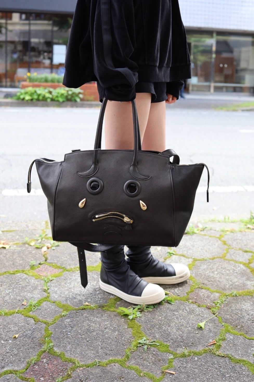 doublet ダブレット26AW PLEADING EMOJI LEATHER BAG (26AW73BG87)BLACK☆7月11日(土)発売！