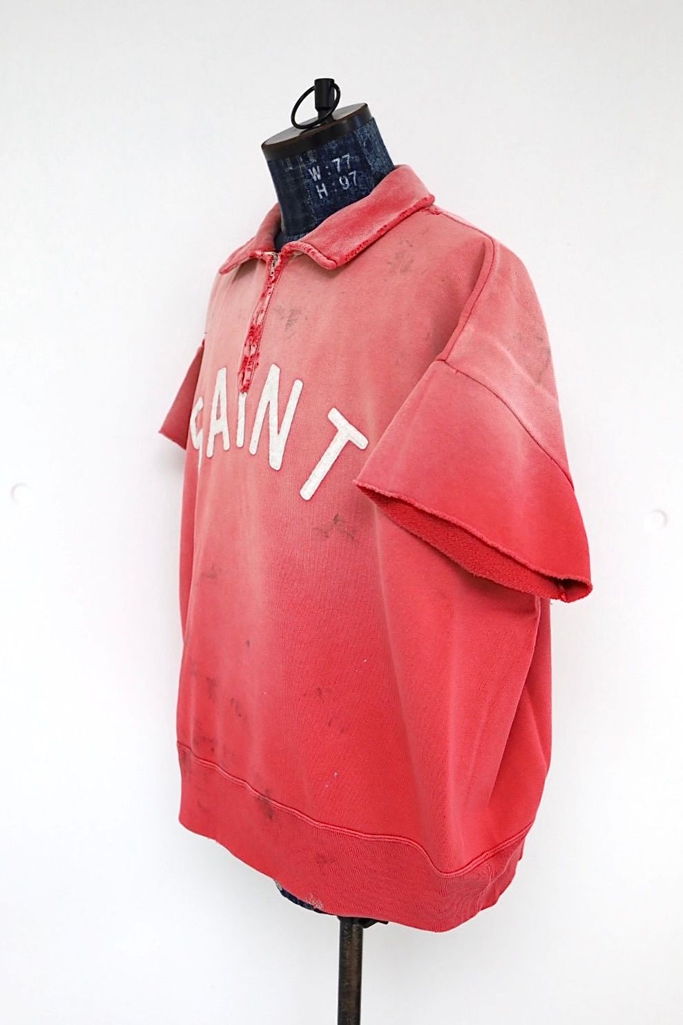 セントマイケル 26SS SAINT HALF ZIP SWEAT(SM-MK8-0000-053)RED☆4月11日(土)発売！