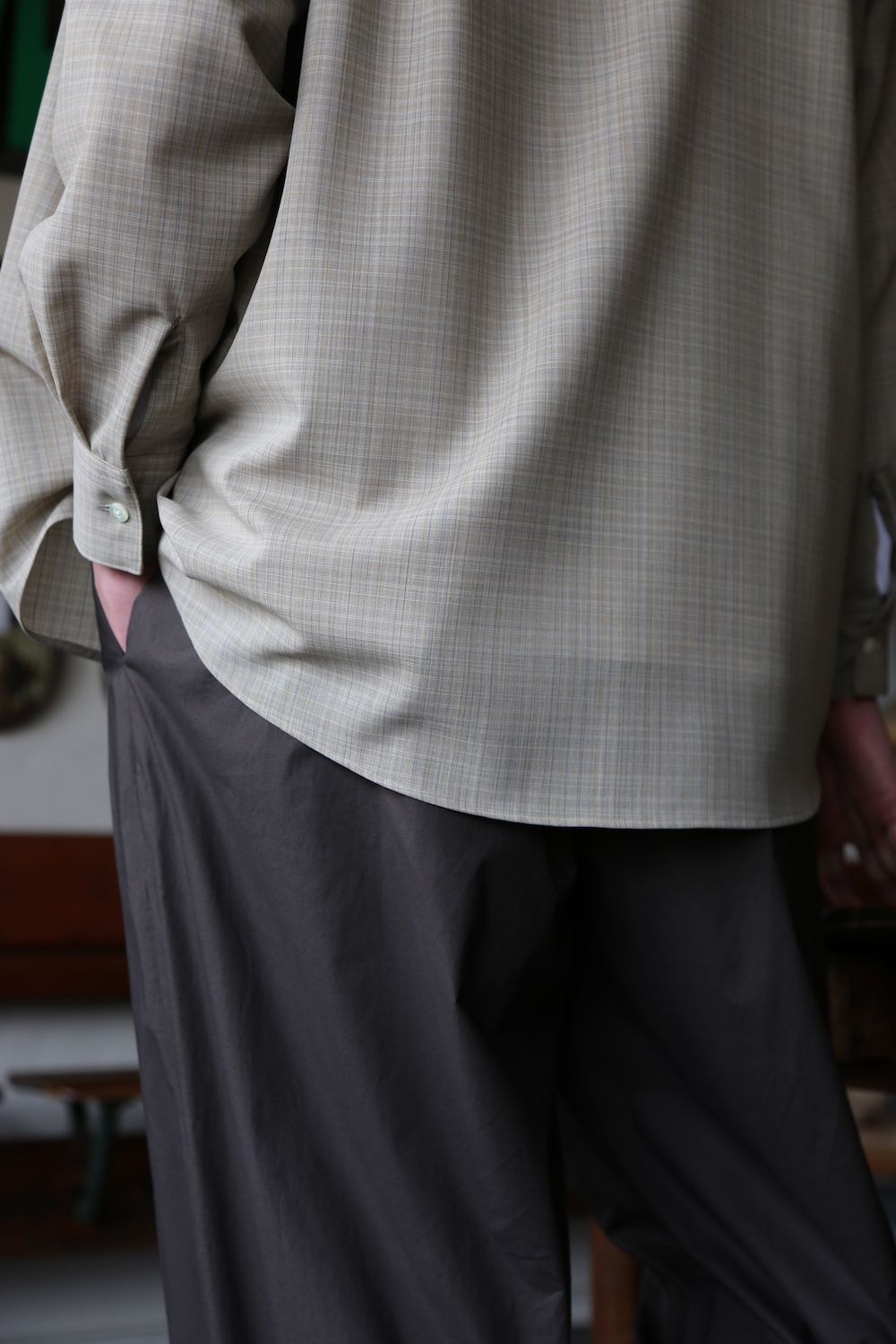 YOKE OVERSIZED BIG POCKET SHIRT(YK21SS0192SH) style.2021.2.27