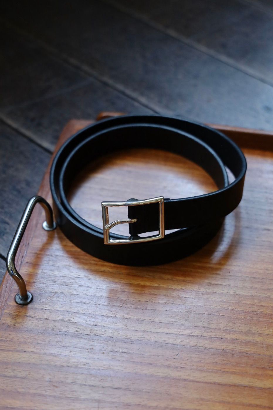 ショロジュエリーベルト Rectangle Narrow Buckle Belt (XOBL004M/L)Black☆7月17日(木)発売！