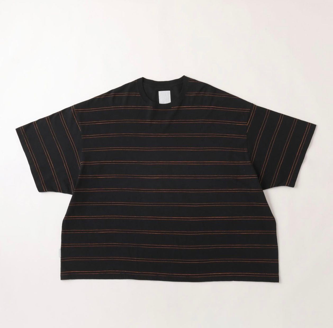 S.F.C 24SS エスエフシー DOUBLE WIDE SIDE STRIPE TEE(SFCSS24CS11)Black×Orange☆3月30日(土)発売！