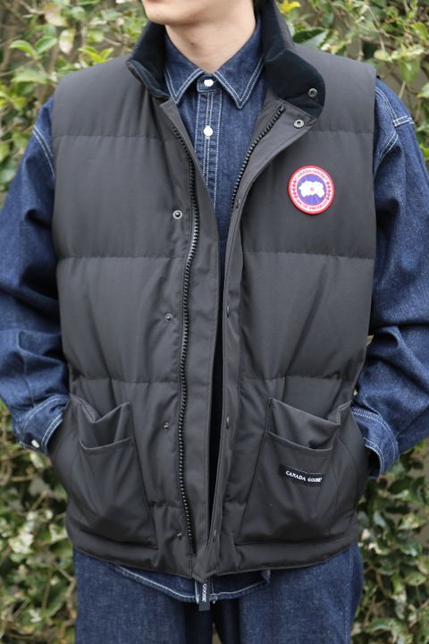 CANADA GOOSE  FREE STYLE CREW VEST"BLACK"style.2020.12.27.