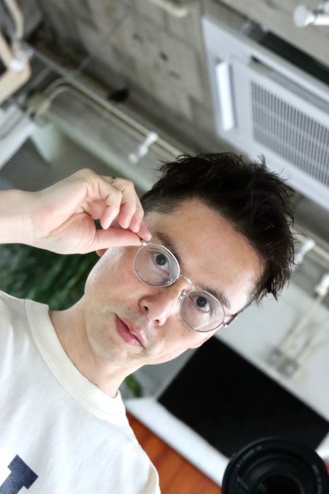 CIOTAスビンコットンポリエステルツイル5Pパンツ"DARK BROWN"style.