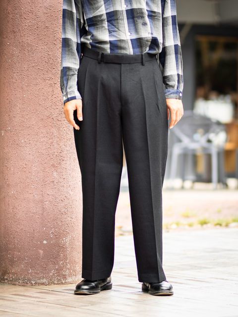 marka SINGLE PLEAT WIDE TROUSERS MARKスタイル