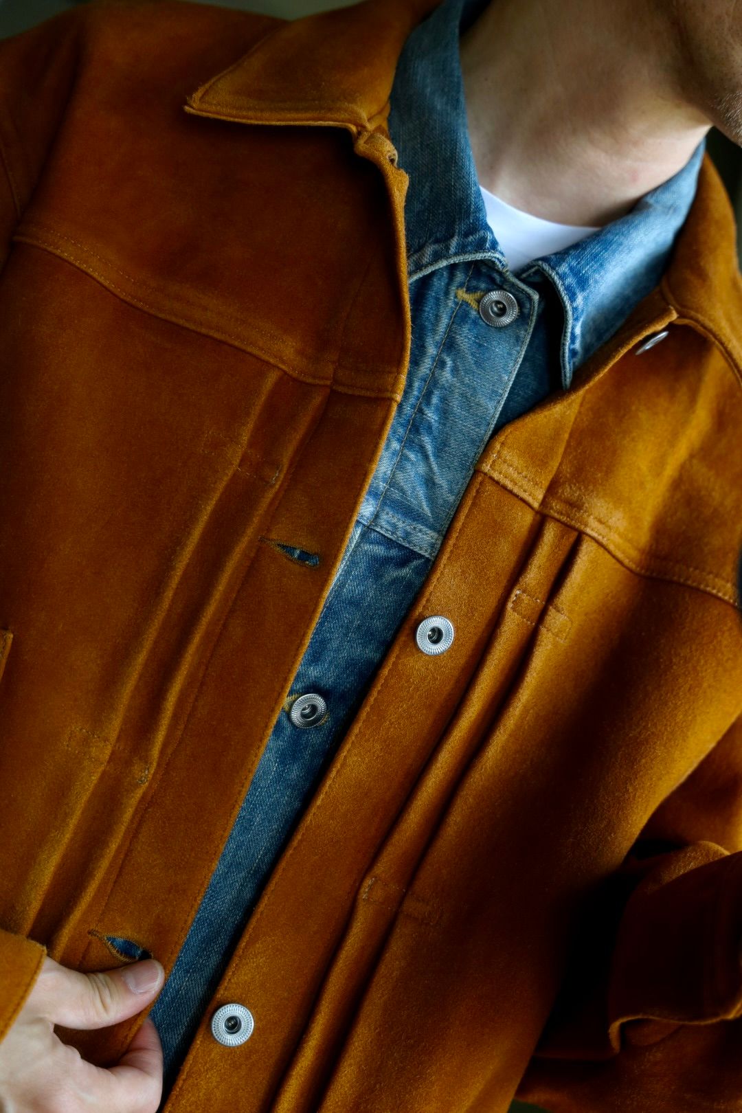 アプレッセ 2025 STYLE2 Vintage Suede Leather No.213 Jacket(25AAP-01-59)