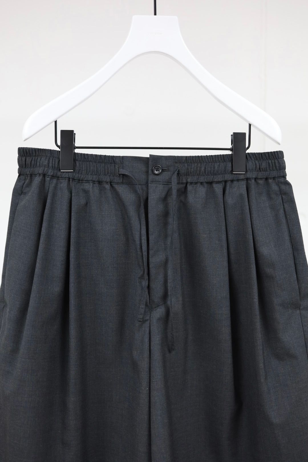 Graphpaper 26SS Fine Wool Heather Drawstring Track Shorts(GM261-40323)CHARCOAL☆2月21日(土)発売！