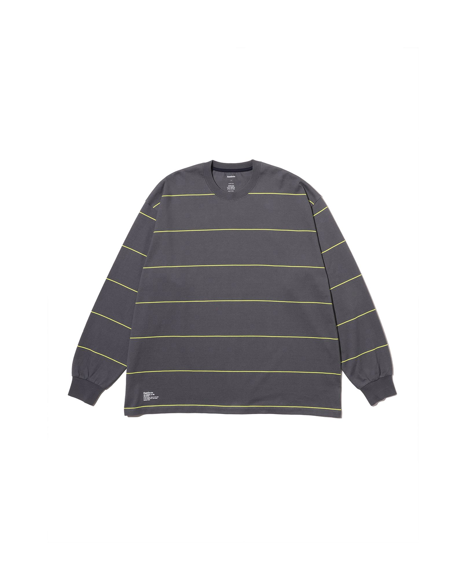 FreshService PIN BORDER L/S TEE(FSC263-70089)GRAYxYELLOW☆8月15日(土)新作発売！